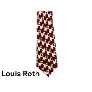 LOUIS ROTH 100% Silk Tie.